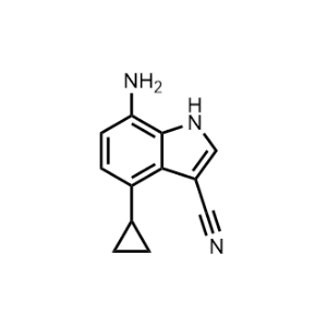 7-Amino-4-cyclopropyl-1H-indole-3-carbonitrile|CS-1075772