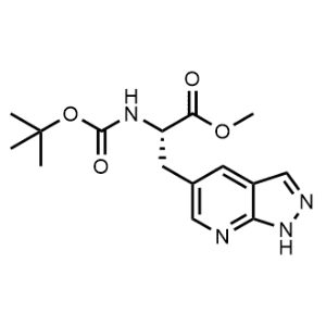 Methyl (S)-2-((tert-butoxycarbonyl)amino)-3-(1H-pyrazolo[3,4-b]pyridin-5-yl)propanoate|CS-1075789