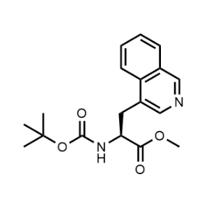 Methyl (S)-2-((tert-butoxycarbonyl)amino)-3-(isoquinolin-4-yl)propanoate|CS-1075791