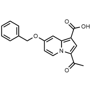 3-Acetyl-7-(benzyloxy)indolizine-1-carboxylic acid|CS-1075867