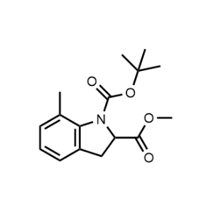 1-(Tert-butyl) 2-methyl 7-methylindoline-1,2-dicarboxylate|CS-1076042