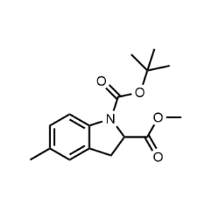 1-(Tert-butyl) 2-methyl 5-methylindoline-1,2-dicarboxylate|CS-1076044