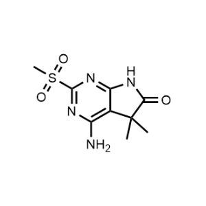 4-Amino-5,5-dimethyl-2-(methylsulfonyl)-5,7-dihydro-6H-pyrrolo[2,3-d]pyrimidin-6-one|CS-1076110