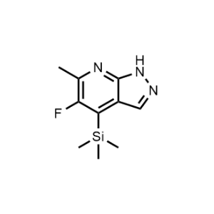 5-Fluoro-6-methyl-4-(trimethylsilyl)-1H-pyrazolo[3,4-b]pyridine|CS-1076117
