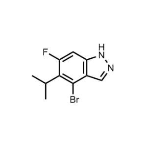 4-Bromo-6-fluoro-5-isopropyl-1H-indazole|CS-1076196