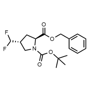 2-Benzyl 1-(tert-butyl) (2S,4R)-4-(difluoromethyl)pyrrolidine-1,2-dicarboxylate|CS-1076458