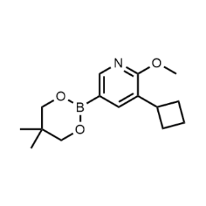 3-Cyclobutyl-5-(5,5-dimethyl-1,3,2-dioxaborinan-2-yl)-2-methoxypyridine|CS-1076837