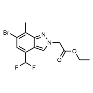 Ethyl 2-(6-bromo-4-(difluoromethyl)-7-methyl-2H-indazol-2-yl)acetate|CS-1077283