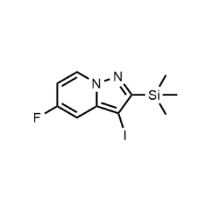 5-Fluoro-3-iodo-2-(trimethylsilyl)pyrazolo[1,5-a]pyridine|CS-1077582