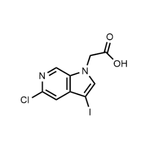 2-(5-Chloro-3-iodo-1H-pyrrolo[2,3-c]pyridin-1-yl)acetic acid|CS-1077803
