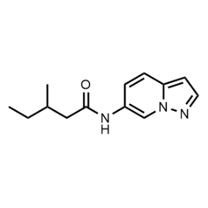 3-Methyl-N-(pyrazolo[1,5-a]pyridin-6-yl)pentanamide|CS-1077909