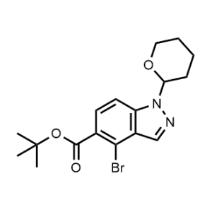 Tert-butyl 4-bromo-1-(tetrahydro-2H-pyran-2-yl)-1H-indazole-5-carboxylate|CS-1077938