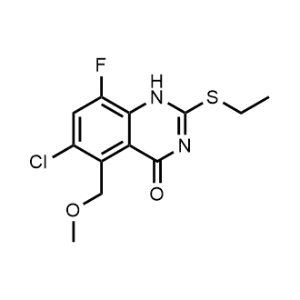 6-Chloro-2-(ethylthio)-8-fluoro-5-(methoxymethyl)quinazolin-4(1H)-one|CS-1078015