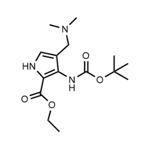 Ethyl 3-((tert-butoxycarbonyl)amino)-4-((dimethylamino)methyl)-1H-pyrrole-2-carboxylate|CS-1078026