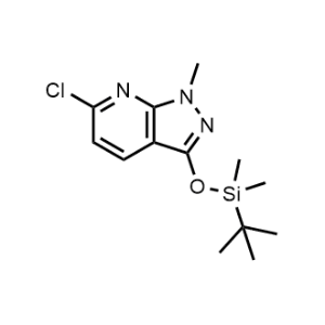 3-((Tert-butyldimethylsilyl)oxy)-6-chloro-1-methyl-1H-pyrazolo[3,4-b]pyridine|CS-1078059