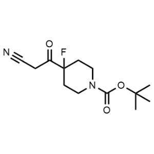 Tert-butyl 4-(2-cyanoacetyl)-4-fluoropiperidine-1-carboxylate|CS-1078290