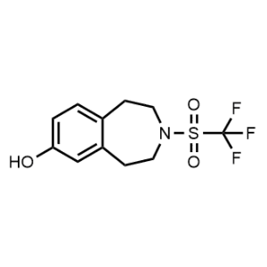 3-((Trifluoromethyl)sulfonyl)-2,3,4,5-tetrahydro-1H-benzo[d]azepin-7-ol|CS-1078319