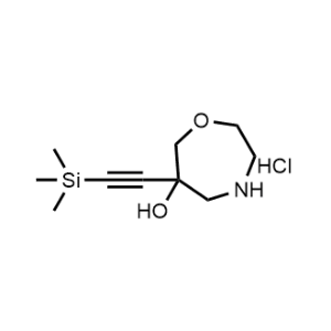 6-((Trimethylsilyl)ethynyl)-1,4-oxazepan-6-ol hydrochloride|CS-1078707