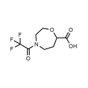 4-(2,2,2-Trifluoroacetyl)-1,4-oxazepane-7-carboxylic acid|CS-1078847