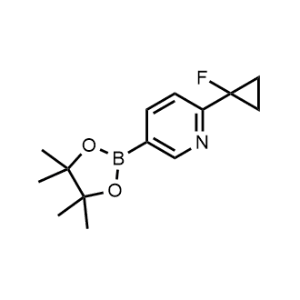 2-(1-Fluorocyclopropyl)-5-(4,4,5,5-tetramethyl-1,3,2-dioxaborolan-2-yl)pyridine|CS-1078997
