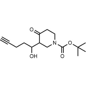 Tert-butyl 3-(1-hydroxypent-4-yn-1-yl)-4-oxopiperidine-1-carboxylate|CS-1079028