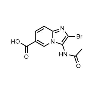 3-Acetamido-2-bromoimidazo[1,2-a]pyridine-6-carboxylic acid|CS-1079216