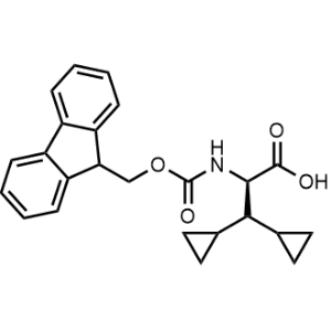 (R)-2-((((9H-Fluoren-9-yl)methoxy)carbonyl)amino)-3,3-dicyclopropylpropanoic acid|CS-1079245