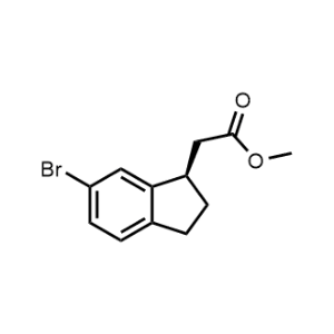 Methyl (R)-2-(6-bromo-2,3-dihydro-1H-inden-1-yl)acetate|CS-1079255