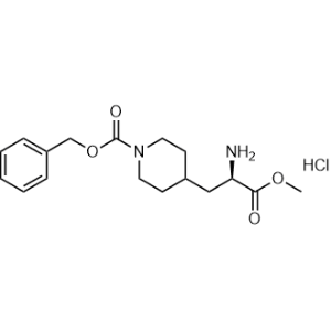 Benzyl (R)-4-(2-amino-3-methoxy-3-oxopropyl)piperidine-1-carboxylate hydrochloride|CS-1079323