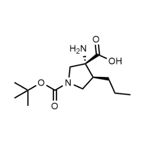 (3R,4S)-3-Amino-1-(tert-butoxycarbonyl)-4-propylpyrrolidine-3-carboxylic acid|CS-1079355