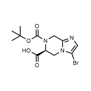 (S)-3-Bromo-7-(tert-butoxycarbonyl)-5,6,7,8-tetrahydroimidazo[1,2-a]pyrazine-6-carboxylic acid|CS-1079465