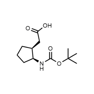 2-((1S,2S)-2-((Tert-butoxycarbonyl)amino)cyclopentyl)acetic acid|CS-1079686