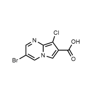 3-Bromo-8-chloropyrrolo[1,2-a]pyrimidine-7-carboxylic acid|CS-1080086