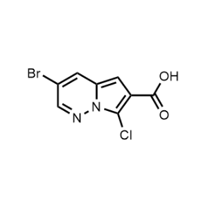 3-Bromo-7-chloropyrrolo[1,2-b]pyridazine-6-carboxylic acid|CS-1080344