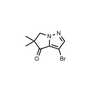 3-Bromo-5,5-dimethyl-5,6-dihydro-4H-pyrrolo[1,2-b]pyrazol-4-one|CS-1080416