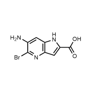 6-Amino-5-bromo-1H-pyrrolo[3,2-b]pyridine-2-carboxylic acid|CS-1080466