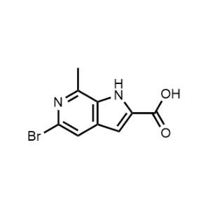 5-Bromo-7-methyl-1H-pyrrolo[2,3-c]pyridine-2-carboxylic acid|CS-1080648
