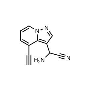 2-Amino-2-(4-ethynylpyrazolo[1,5-a]pyridin-3-yl)acetonitrile|CS-1080913