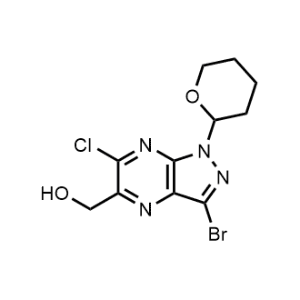 (3-Bromo-6-chloro-1-(tetrahydro-2H-pyran-2-yl)-1H-pyrazolo[3,4-b]pyrazin-5-yl)methanol|CS-1081073
