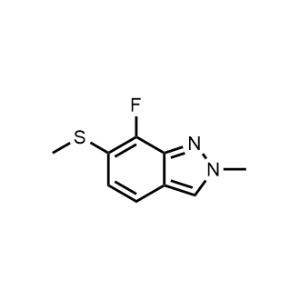 7-Fluoro-2-methyl-6-(methylthio)-2H-indazole|CS-1081147