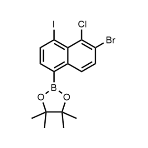 2-(6-Bromo-5-chloro-4-iodonaphthalen-1-yl)-4,4,5,5-tetramethyl-1,3,2-dioxaborolane|CS-1081180