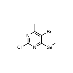 5-Bromo-2-chloro-4-methyl-6-(methylselanyl)pyrimidine|CS-1081181