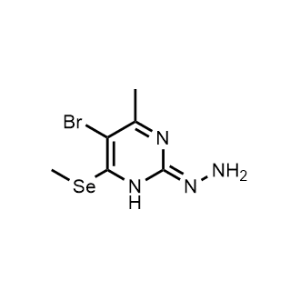 5-Bromo-2-hydrazono-4-methyl-6-(methylselanyl)-1,2-dihydropyrimidine|CS-1081185