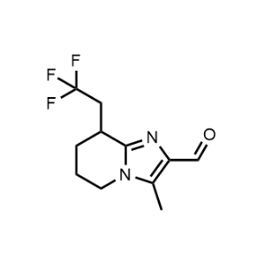 3-Methyl-8-(2,2,2-trifluoroethyl)-5,6,7,8-tetrahydroimidazo[1,2-a]pyridine-2-carbaldehyde|CS-1081190