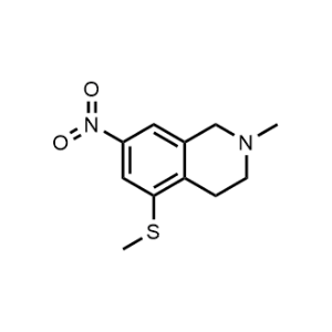 2-Methyl-5-(methylthio)-7-nitro-1,2,3,4-tetrahydroisoquinoline|CS-1081222
