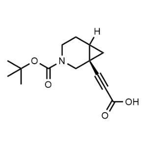 3-((1S)-3-(Tert-butoxycarbonyl)-3-azabicyclo[4.1.0]heptan-1-yl)propiolic acid|CS-1081237