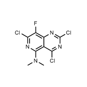 2,4,7-Trichloro-8-fluoro-N,N-dimethylpyrido[4,3-d]pyrimidin-5-amine|CS-1081265