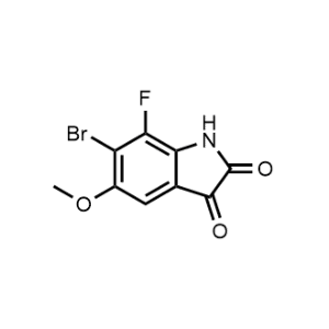 6-Bromo-7-fluoro-5-methoxyindoline-2,3-dione|CS-1081377