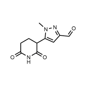 5-(2,6-Dioxopiperidin-3-yl)-1-methyl-1H-pyrazole-3-carbaldehyde|CS-1081695