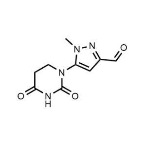 5-(2,4-Dioxotetrahydropyrimidin-1(2H)-yl)-1-methyl-1H-pyrazole-3-carbaldehyde|CS-1081950